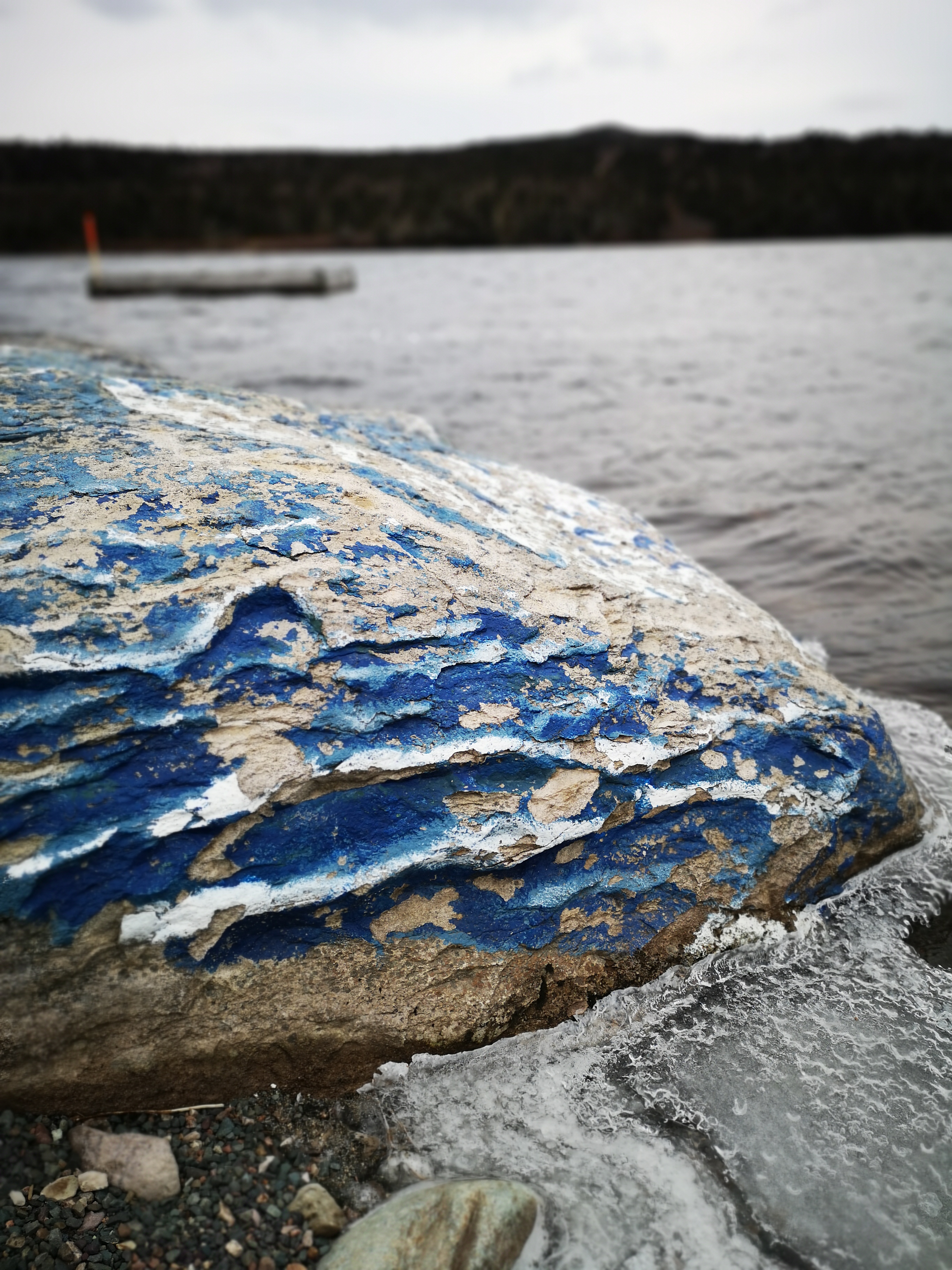 Nature balance — sage rocks and mist.